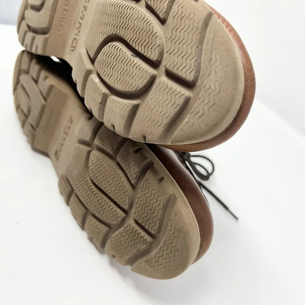 Sperry Top-Sider Tan Leather Moc Toe Chukka Ankle Boots Men's‎ 8.5 M Boat Shoes